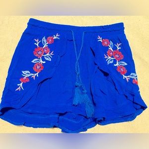 Bohemian Blue Shorts Woman’s Small Xileration Dress Skort